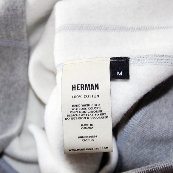 BNWT SS18 HERMAN MARKET PULLOVER MOUTH HOODIE M - Picture 10 of 10